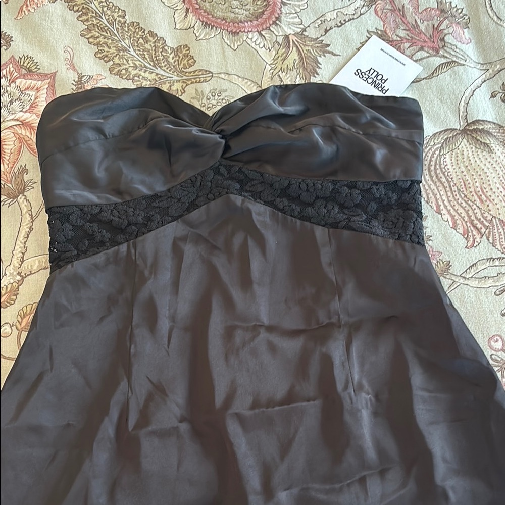 New! Princess Polly Black Strapless Sheath Dress, size 4